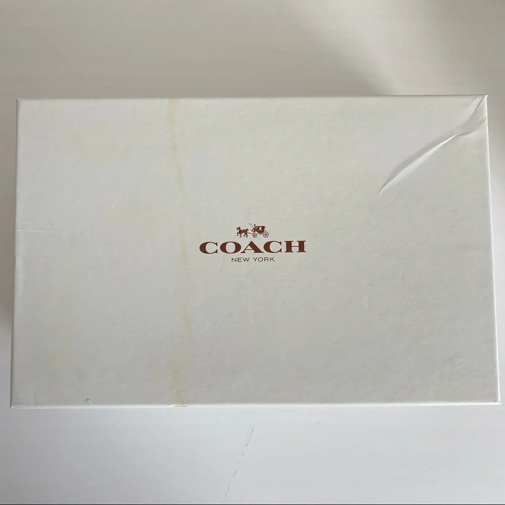 NEW Coach, Brown/Gold Signature Felisha Slip On Loafers, Size 8 - Picture 8 of 8